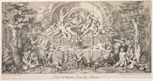 Festival de Faune, Dieu des Forêts, vers 1740 - Claude Gillot