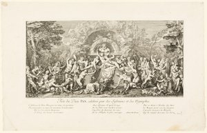 Fête du dieu Pan, célébrée par les Sylvains - Claude Gillot