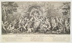 Fête du Dieu PAN, célébrée par des Sylvains et des Nymphes