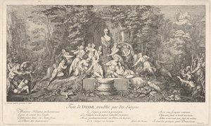La fête de Diane, troublée par des Satyres