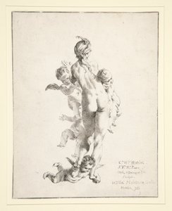 Sans titre (nu féminin avec putti) - Claude Henri Watelet