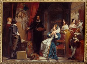 Reine de France Marie de Médicis (1573-1642) visitant l
