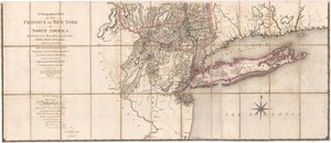 Carte chorographique de la province de New-York par Sauthier [Partie inférieure de la carte] - Claude Joseph Sauthier