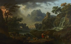 Paysage de Montagne avec une Tempête Approchante - Claude Joseph Vernet