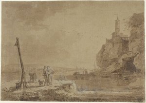 Petit port sous les falaises - Claude Joseph Vernet