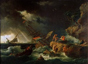 Tempête en mer, années 1740 - Claude Joseph Vernet