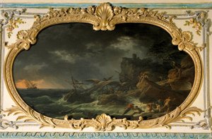 Les Quatre Parties du Jour : le Sud ou la Tempête. Navires lors d
