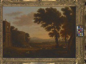 Paysage avec le père de Psyché sacrifiant au temple milésien d