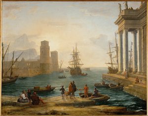 Port de mer, effet de brume Harbour with fog … - Claude Lorrain (1600-82)