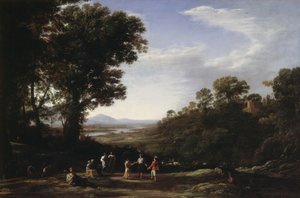 Villageois dansant, fin des années 1630 (huile sur toile) - Claude Lorrain (1600-82)