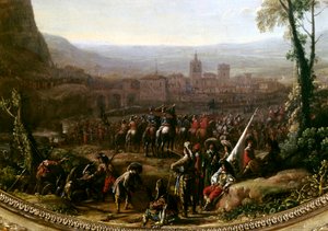 Louis XIII forçant le Pas de Suse près de Turin, défendu par les forces du duc de Savoie en 1629 (détail) - Claude Lorrain