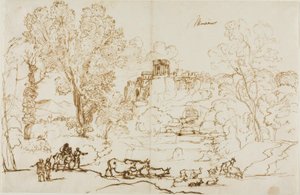 Paysage classique - Tivoli - Claude Lorrain