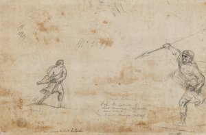 David et Goliath verso, vers 1645 - Claude Lorrain
