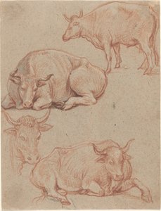 Quatre vaches - Claude Lorrain