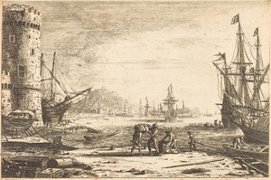 Port de mer à la grosse tour - Claude Lorrain