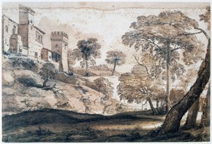 Chasse au cerf, milieu-fin du 17e siècle - Claude Lorrain