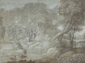 Paysage avec Apollon et les Muses, 1674