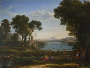 Paysage avec le mariage d