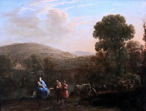 Lorrain - Fuite en Egypte. Fuite en Egypte. vers 1640. Strasbourg - Claude Lorrain