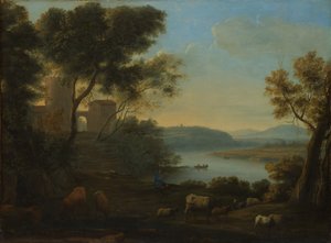 Paysage pastoral : La Campagne romaine, vers 1639 - Claude Lorrain