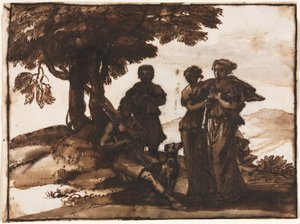 Scène pastorale avec figures classiques, c. 1640-1645