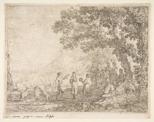 La Danse Campagnarde Grande Planche, vers 1637 - Claude Lorrain