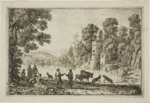 La danse sur la rive - Claude Lorrain