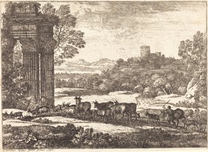 Le troupeau en marche par un temps orageux - Claude Lorrain