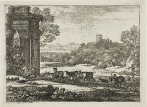 Le troupeau rentrant par temps orageux - Claude Lorrain