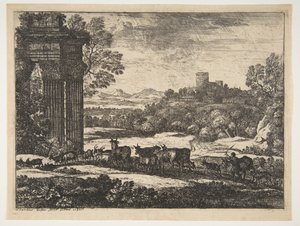 Le troupeau rentrant par temps orageux, vers 1650-51 - Claude Lorrain