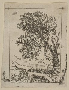 Les Deux Paysages Arbre Gauche, vers 1630.