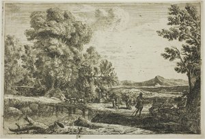 Le Pont en bois (Rebecca et Éliézer) - Claude Lorrain