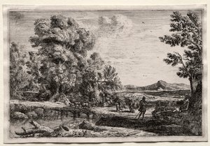 Le pont en bois - Claude Lorrain