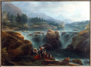 La cascade - Claude Louis Chatelet