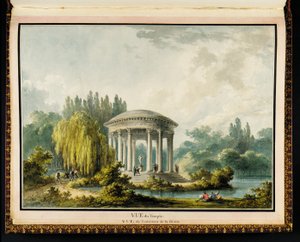 Vue du Temple, du Recueil des plans du Petit Trianon par Richard Mique - Claude Louis Chatelet