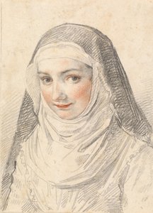 Une jeune nonne - Claude Mellan