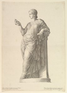 Statue antique de la Muse Thalia, 1669 - Claude Mellan
