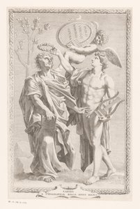 Apollon couronne Publius Vergilius Maro - Claude Mellan