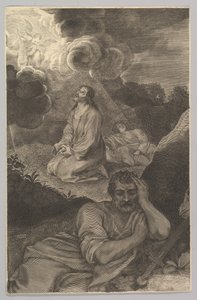 Christ au Jardin des Oliviers, 17ème siècle - Claude Mellan