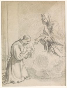 Saint Cajetan de Thiene prenant l