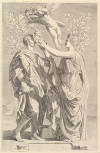Frontispice : Horace, Quinti Horatii Flacci Opera - Claude Mellan
