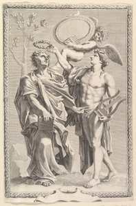 Frontispice : Virgile, Publii Virgilii Maronis Opera, 1641 - Claude Mellan
