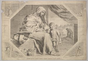 Sainte Famille - Claude Mellan