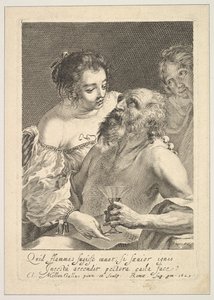 Loth et ses filles, 1629 - Claude Mellan