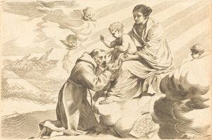 Saint François adorant l