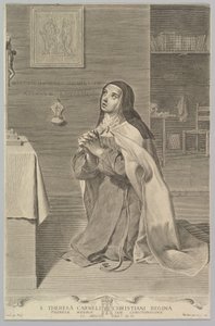Sainte Thérèse en prière