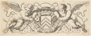 Deux Chérubins avec les Armes du Cardinal Richelieu, avant 1642