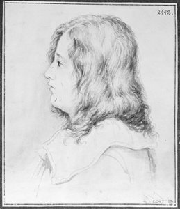 Jeune homme aux cheveux longs - Claude Mellan