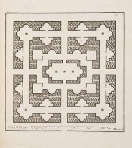 Design pour Parterre, du Théâtre des Plans et Jardinages, pub.1652 (gravure) - Claude Mollet