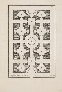 Design pour Parterre, de Theatre des Plans et Jardinages, pub.1652 - Claude Mollet